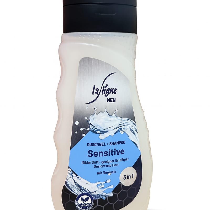 LA LIGNE 3 in 1 MEESTE ŠAMPOON, DUŠIGEEL 300ml