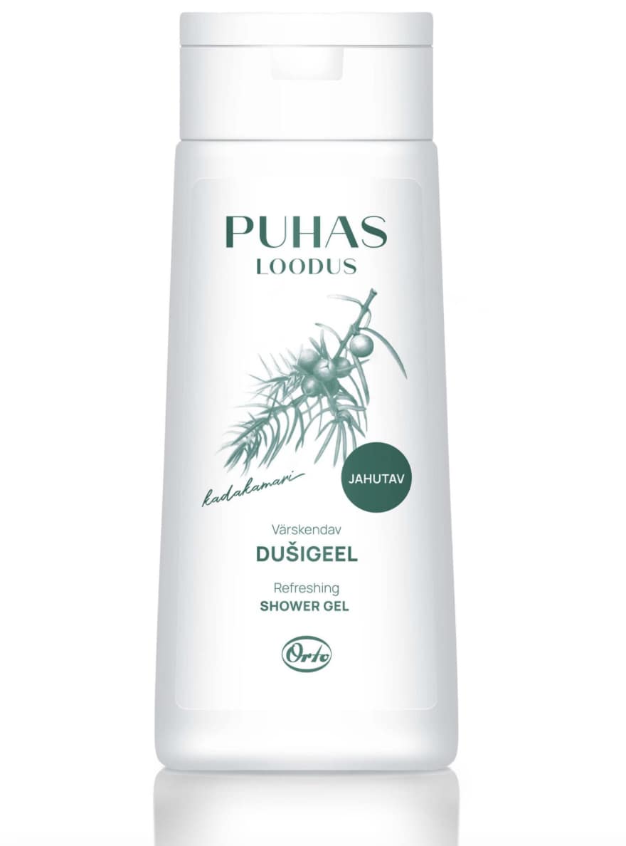 ORTO Puhas Loodus Dušigeel Kadakamari 250ml (värskendav)